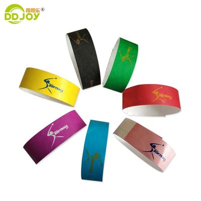 Pulseiras Tyvek impresso personalizado acessível para eventos e festas Impressão como pedido