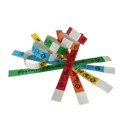 Pulseiras Tyvek de desenho animado unisex para impressão de logotipo personalizado em eventos favoráveis Itens de festa