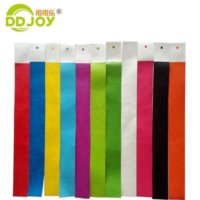 DDJOY 3/4 polegadas Plain Solid Neon Dupont Tyvek pulseiras para clube e bar Amarelo