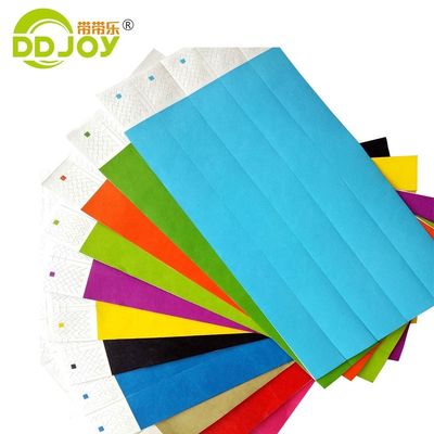 DDJOY 3/4 polegadas Plain Solid Neon Dupont Tyvek pulseiras para clube e bar Amarelo