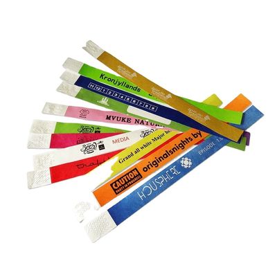 Eventos personalizados Pulseiras Envio rápido via DHL FEDEX UPS TNT EMS Dupont Paper/Tyvek