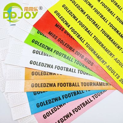 Eventos personalizados Pulseiras Envio rápido via DHL FEDEX UPS TNT EMS Dupont Paper/Tyvek