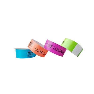 Unisex Festa de Concerto Papel impermeável Material de bilhete Pulseira com impressão personalizada