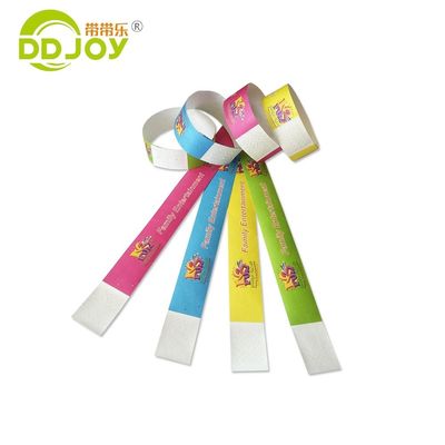 Unisex Festa de Concerto Papel impermeável Material de bilhete Pulseira com impressão personalizada