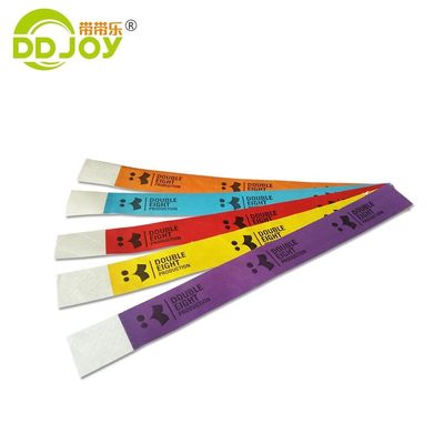 Unisex Festa de Concerto Papel impermeável Material de bilhete Pulseira com impressão personalizada