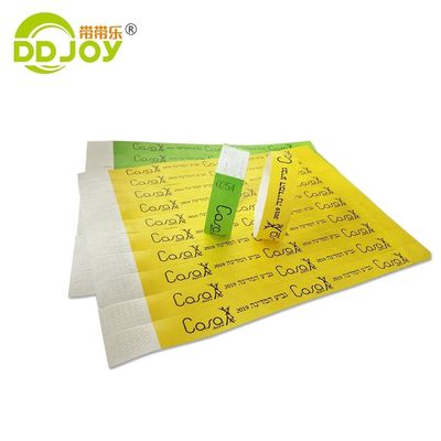 Pulseira Tyvek personalizada para eventos e festas 250*25mm/250*19mm Design personalizado
