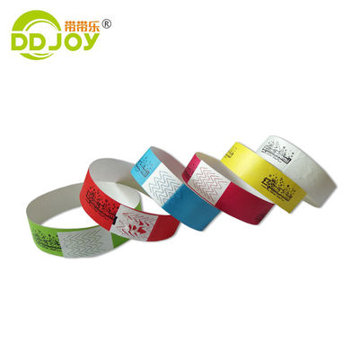 Pulseira Tyvek personalizada para eventos e festas 250*25mm/250*19mm Design personalizado