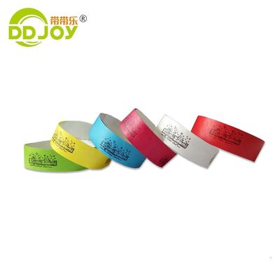 Pulseira Tyvek personalizada para eventos e festas 250*25mm/250*19mm Design personalizado