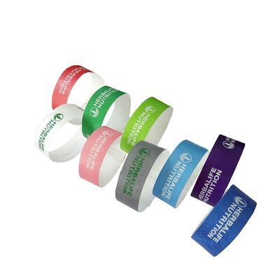 Destino Eventos e festivais de usuários finais Pulseiras Tyvek personalizadas para parque/clube/festa