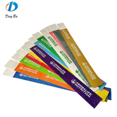 Destino Eventos e festivais de usuários finais Pulseiras Tyvek personalizadas para parque/clube/festa