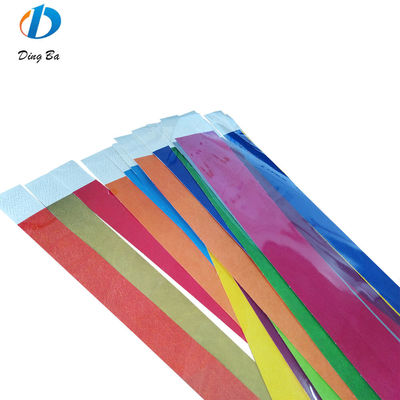 1 polegada Bracelete de cores sólidas simples para eventos de férias personalizado Papel DuPont colorido