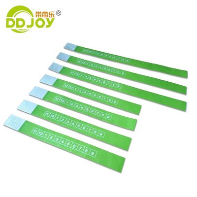 250*19mm Tyvek pulseiras de papel estilo clássico para eventos / playground / festival uma vez