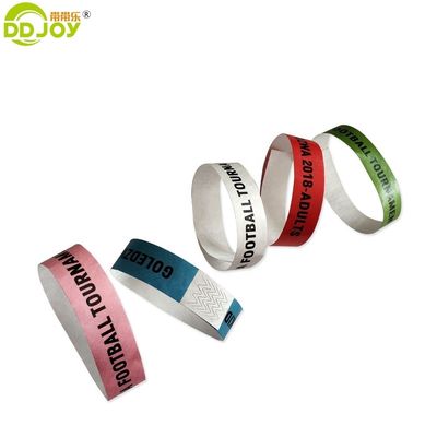 Pulseira Tyvek personalizada para eventos especiais 250*25mm/250*19mm Desenhos personalizados
