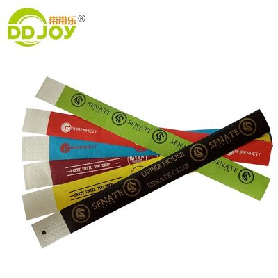 Pulseiras Tyvek Roxas Duráveis para Eventos Únicos 250*25mm/250*19mm