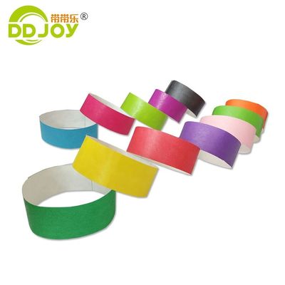 Pulseiras Tyvek Roxas Duráveis para Eventos Únicos 250*25mm/250*19mm