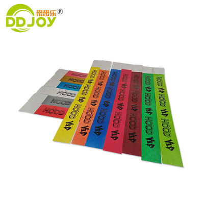 Popular Tyvek Pulseira Logotipo personalizado Pulseira de papel descartável