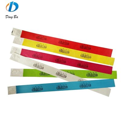 Letras personalizadas Temática Tyvek Pulseira de papel para segurança e identificação de eventos