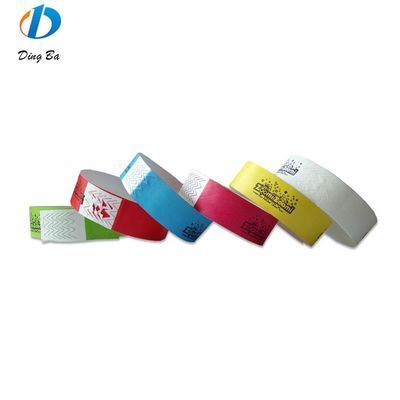 Letras personalizadas Temática Tyvek Pulseira de papel para segurança e identificação de eventos