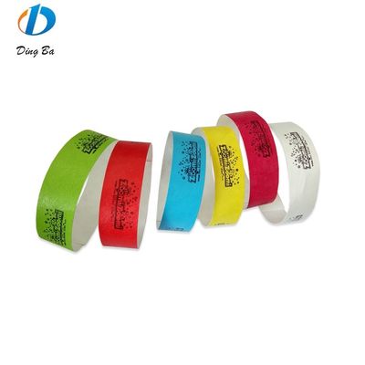 Letras personalizadas Temática Tyvek Pulseira de papel para segurança e identificação de eventos