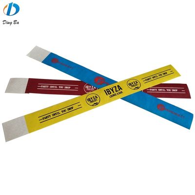 Pulseira impermeável Tyvek personalizada para evento festa festival e casamento OEM personalizado