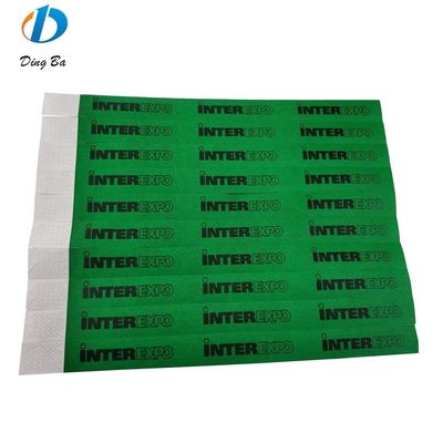 Pulseira impermeável Tyvek personalizada para evento festa festival e casamento OEM personalizado